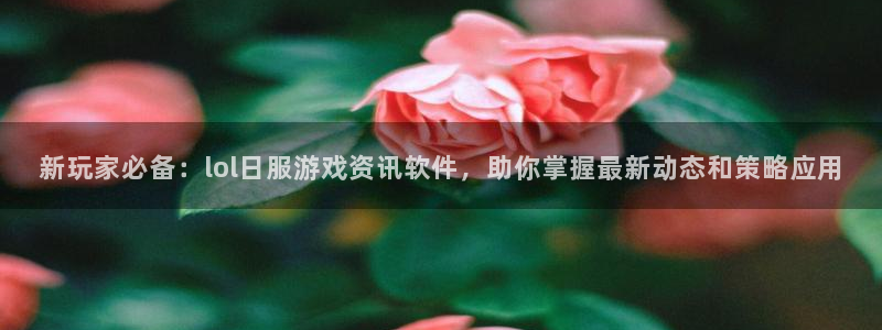 杜邦娱乐：新玩家必备：lol日服游戏资讯软件，助你掌握最新动