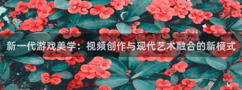 杜邦娱乐官方登录网址：新一代游戏美学：视频创作与现代艺术融合